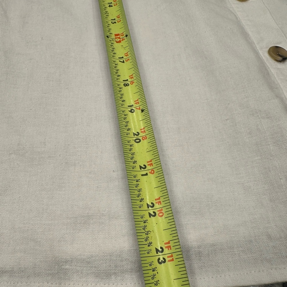 J. Crew White Button-Front Ruffle Blouse - Picture 3 of 8
